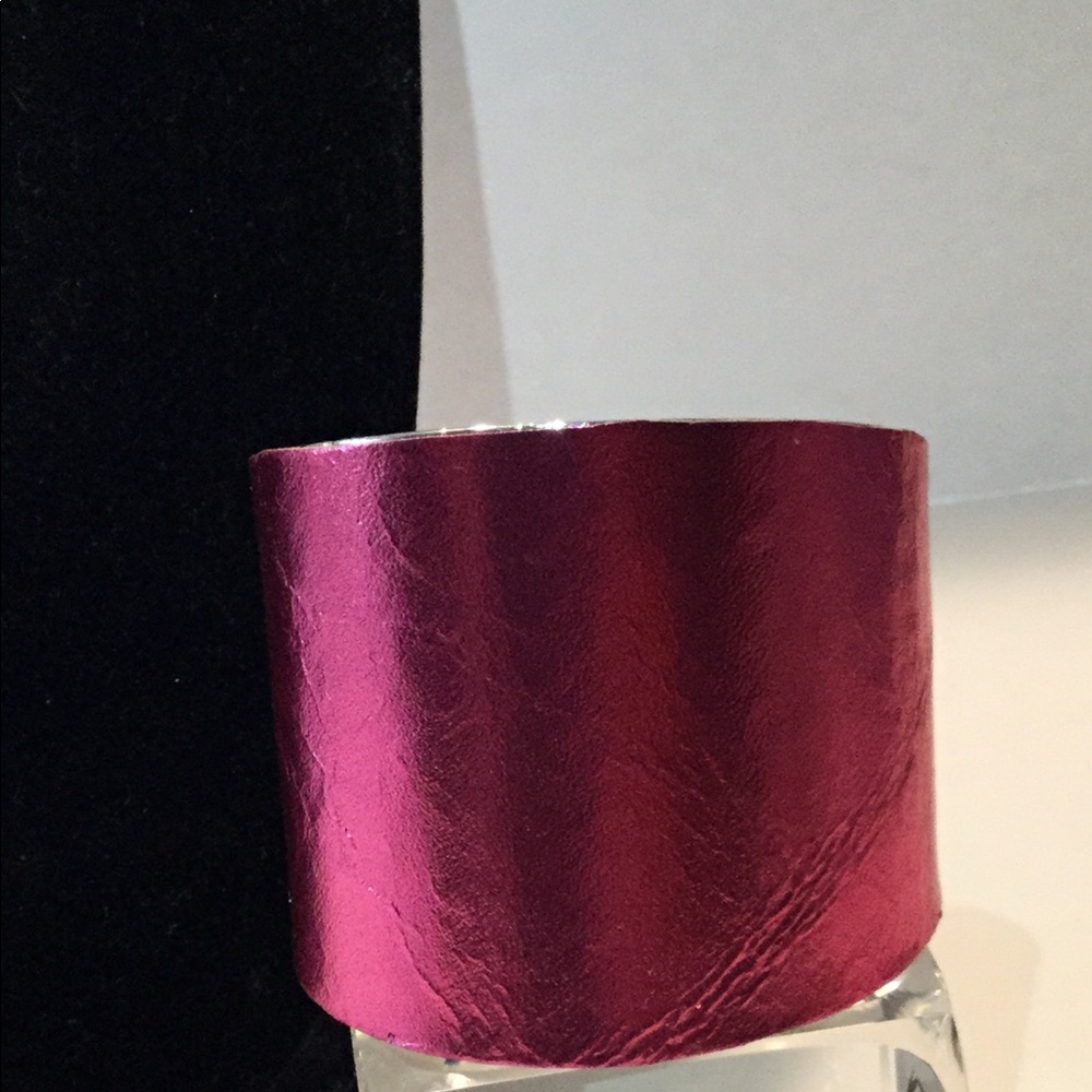 Metallic Pink Cuff Bracelet